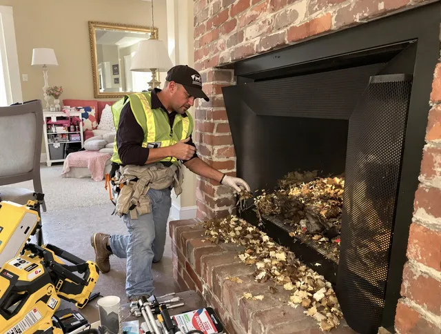 Safe screening installation by Barrington Chimney Sweep in Barrington, RI