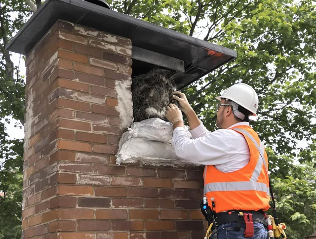 Humane removal of debris and animals by Barrington Chimney Sweep in Barrington, RI