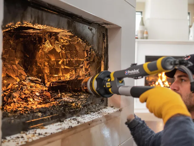 Professional chimney cleaning by Barrington Chimney Sweep in Barrington, RI