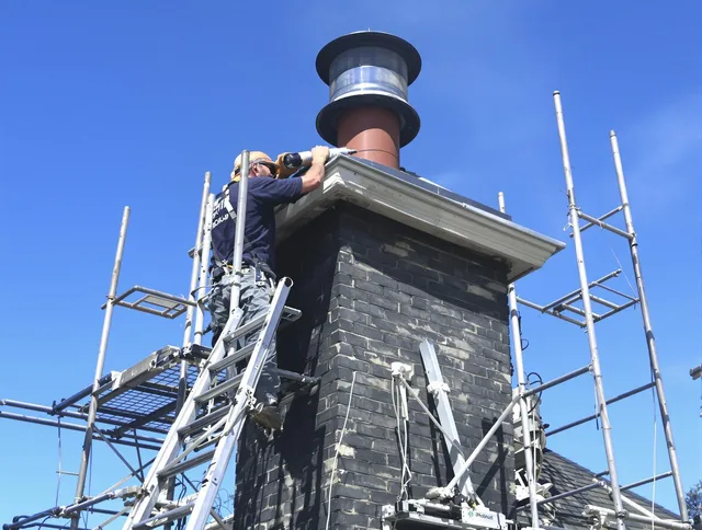 Sturdy chimney crown finished by Barrington Chimney Sweep in Barrington, RI