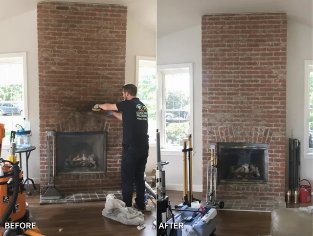 Finished chimney sweeping service by Barrington Chimney Sweep in Barrington, RI