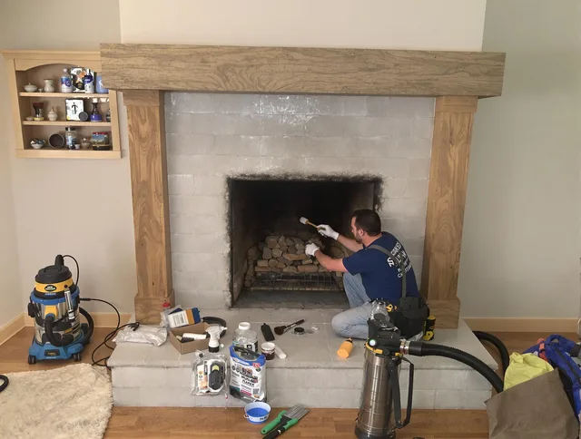 Detailed creosote removal process by Barrington Chimney Sweep in Barrington, RI