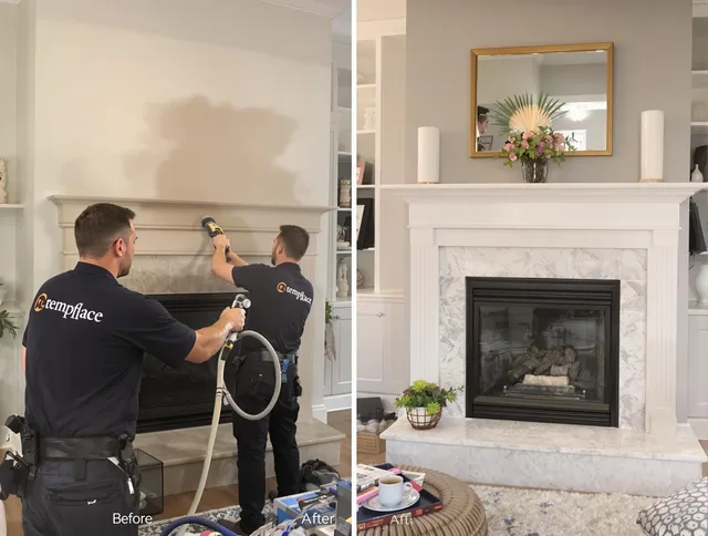 Professional soot removal by Barrington Chimney Sweep team in Barrington, RI
